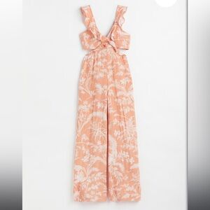 H&M Wide leg peachy jumpsuit size small NWT